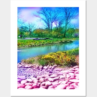 Colorful Scenic Nature of Springtime Posters and Art